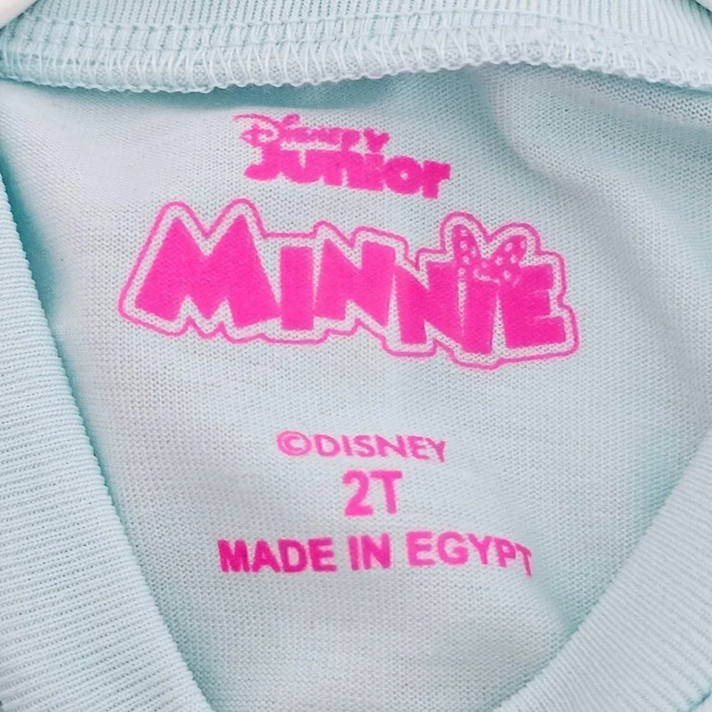 New! Disney Minnie Mouse 2 Piece Long Sleeve Ruffle Top Legging Baby Toddler Set